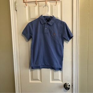 Light blue polo shirt